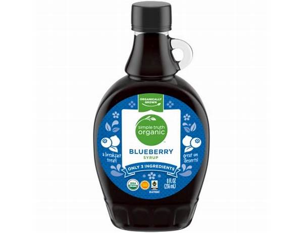 Organic blueberry syrup ingredients