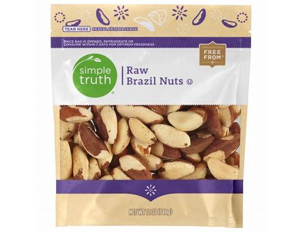 Organic brazil nuts ingredients