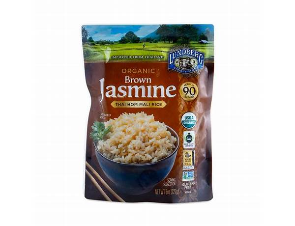 Organic brown jasmine rice ingredients