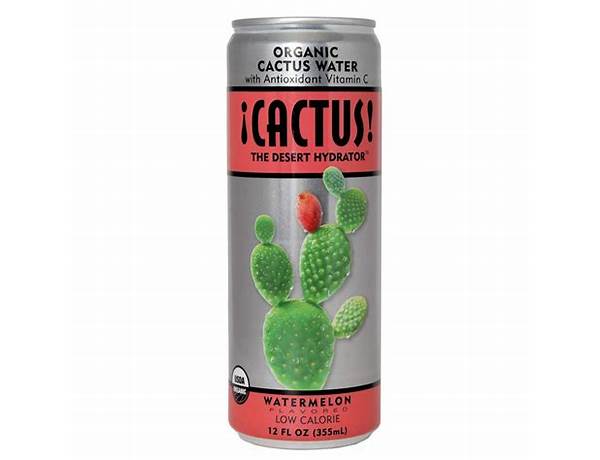 Organic cactus water food facts