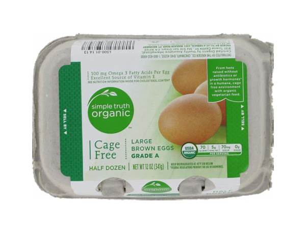 Organic cage free eggs nutrition facts