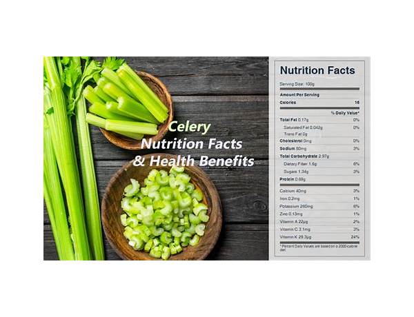 Organic celery seed nutrition facts