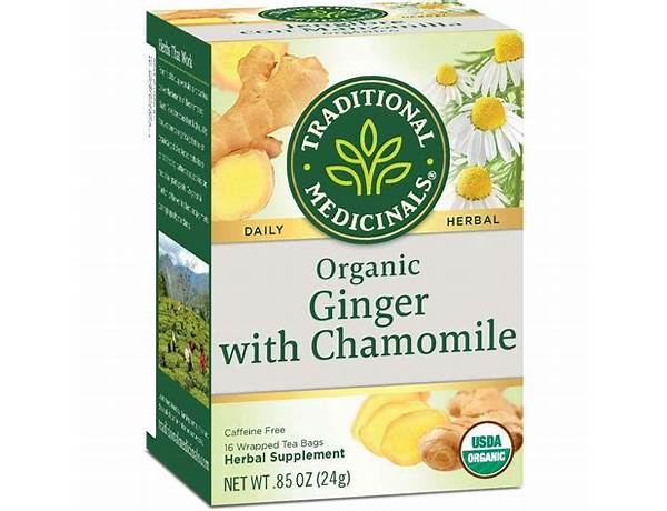 Organic chamomile herbal tea food facts