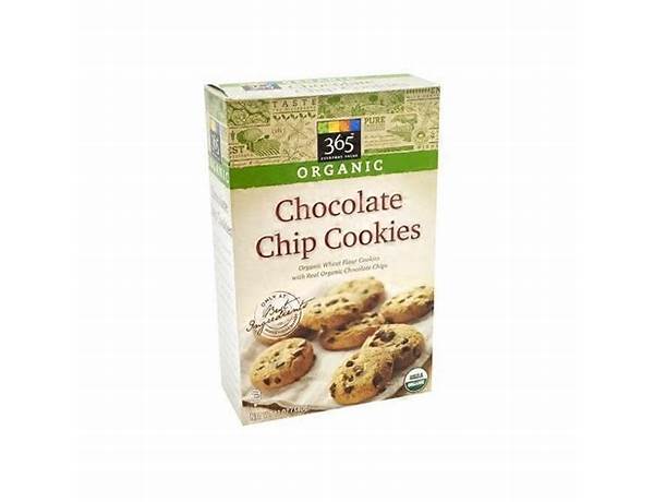 Organic chocolate chip cookies food facts