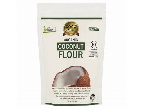 Organic coconut flour ingredients