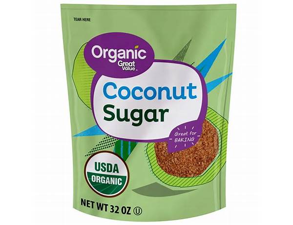 Organic coconut sugar food facts