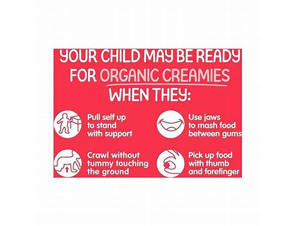 Organic creamies food facts