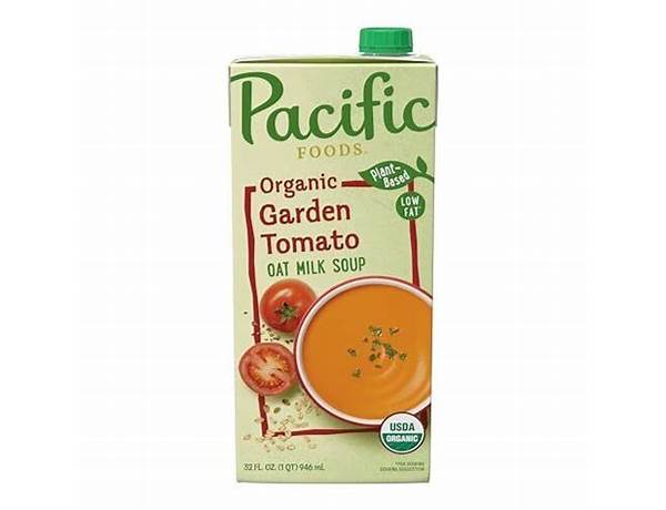 Organic creamy oat milk soup garden tomato food facts