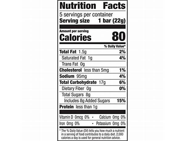 Organic crispy snack bars original nutrition facts
