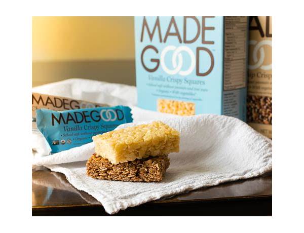 Organic crispy squares gluten free vanilla food facts