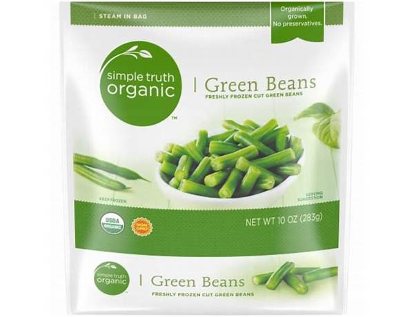 Organic cut green beans ingredients