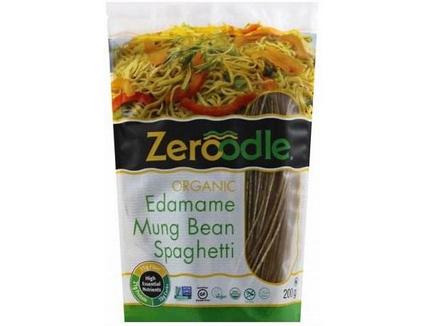 Organic edamame mung bean spaghetti food facts