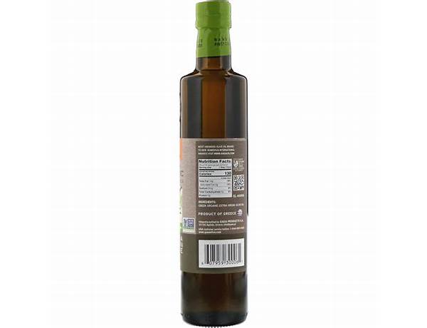 Organic extra virgin olive oil food facts