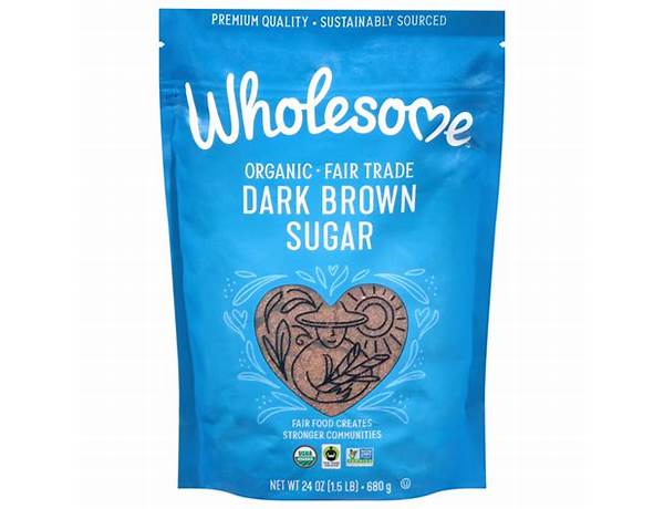 Organic fair trade dark brown sugar food facts