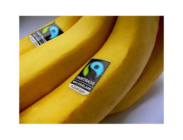 Organic fairtrade bananas food facts