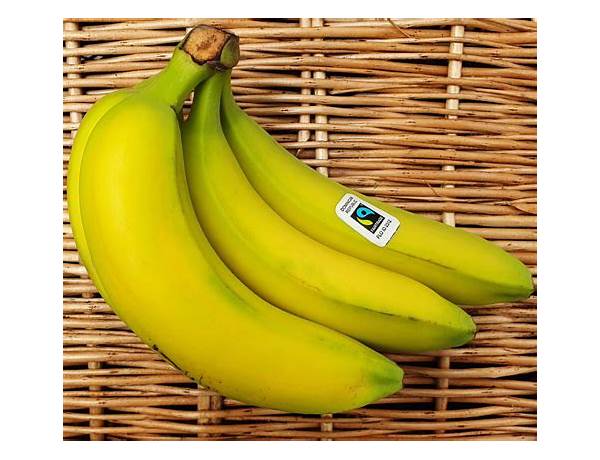 Organic fairtrade bananas nutrition facts