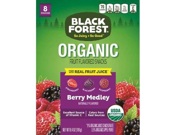 Organic forest medley ingredients