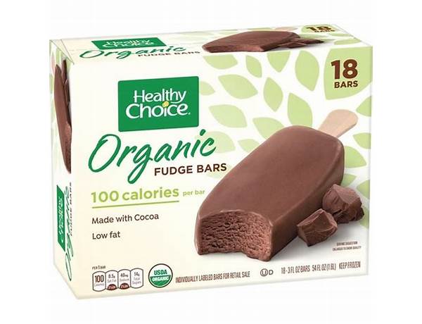 Organic fudge bars food facts