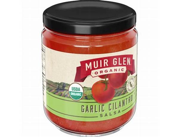 Organic garlic cilantro salsa food facts