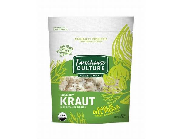 Organic garlic kraut food facts