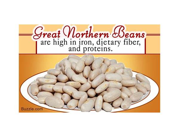 Organic great northern beans food facts