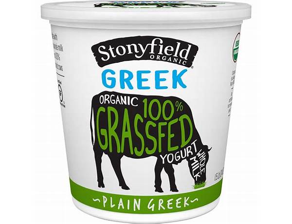 Organic greek yogurt food facts