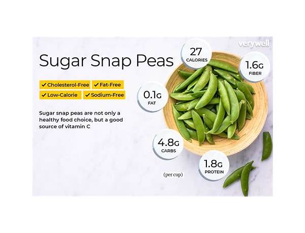 Organic green sweet peas food facts