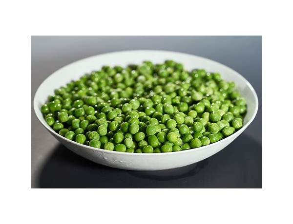 Organic green sweet peas ingredients