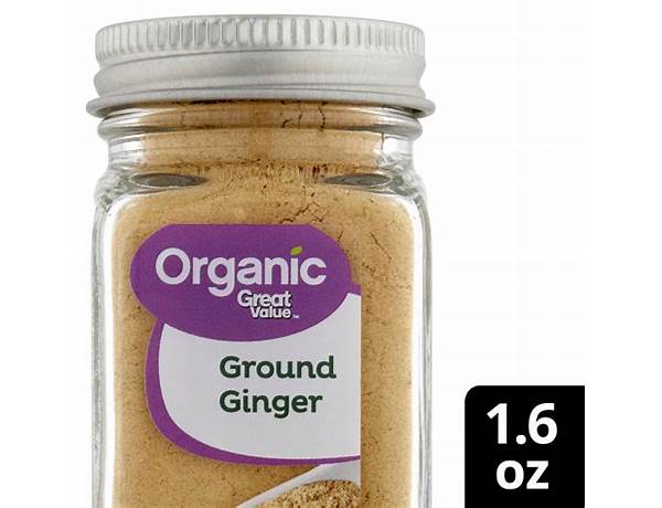 Organic ground ginger food facts