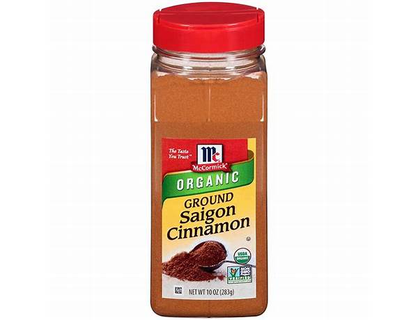 Organic ground saigon cinnamon food facts