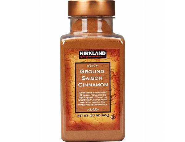 Organic ground saigon cinnamon ingredients