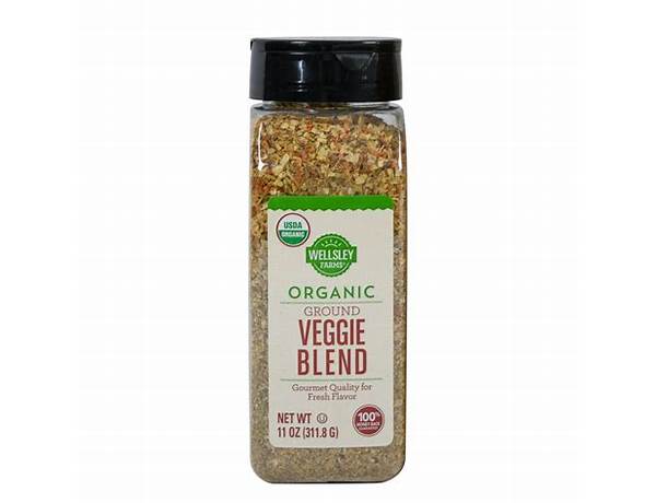 Organic ground veggie blend food facts