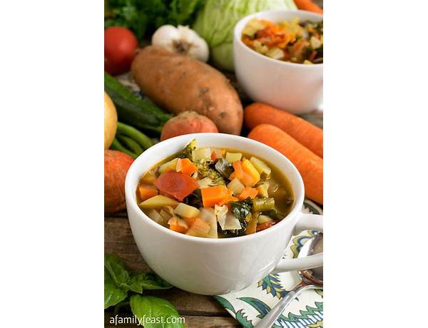 Organic hearty vegetable soup food facts