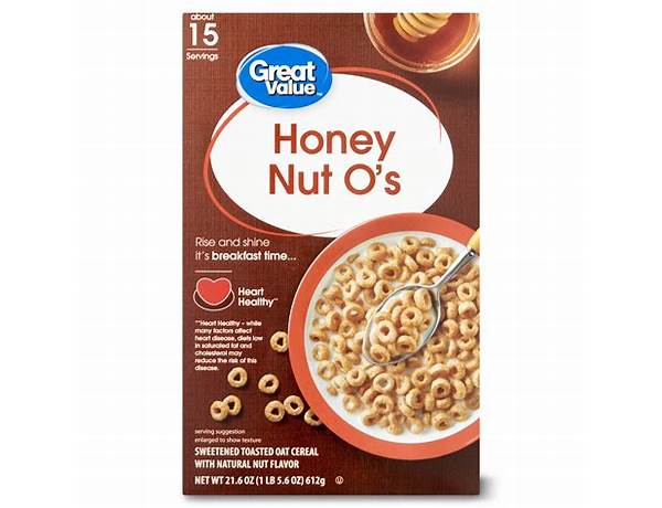 Organic honey nut o's cereal food facts