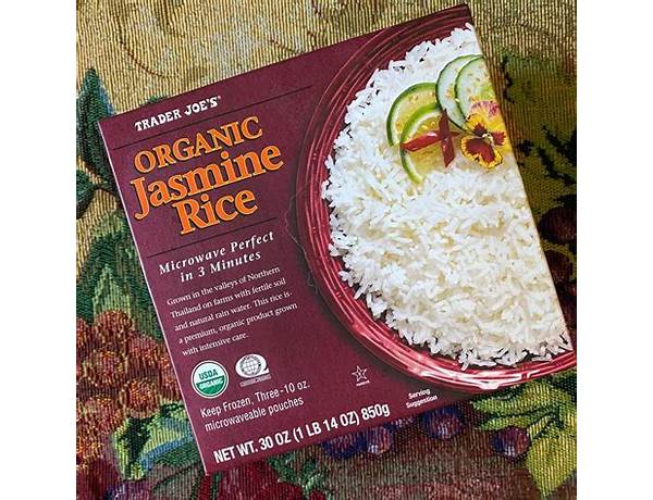 Organic jasmine rice ingredients