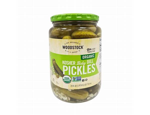 Organic kosher dill baby pickles ingredients