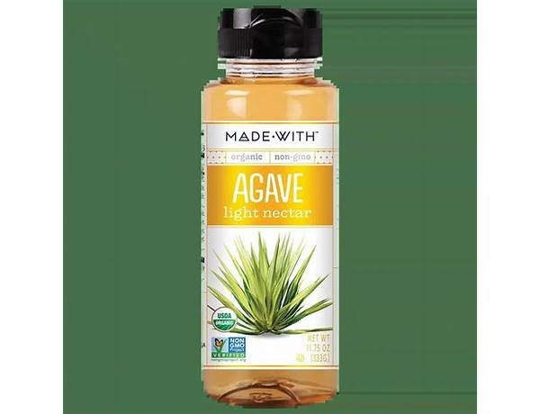 Organic light agave nectar ingredients