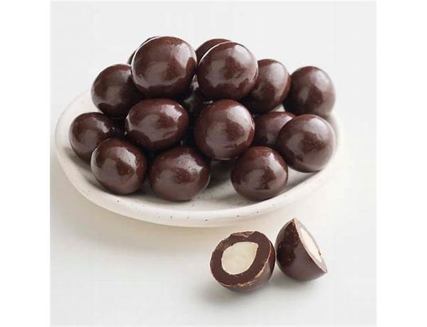 Organic macadamias covered in dark chocolate food facts