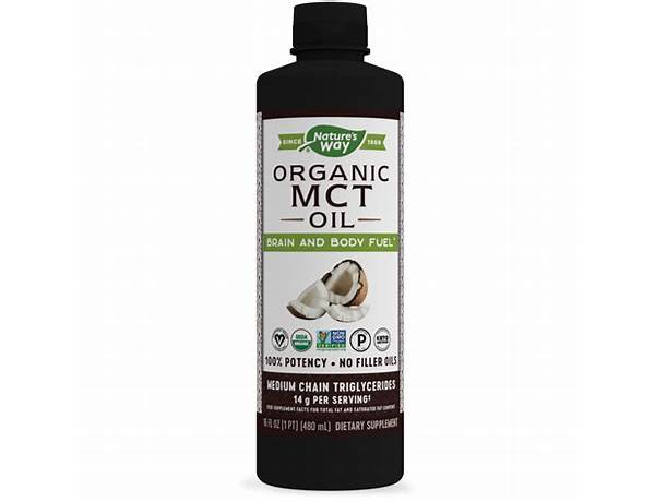 Organic mct oil ingredients