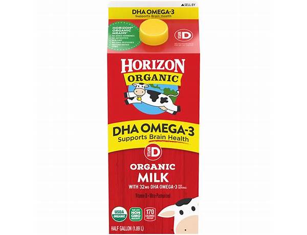 Organic milk with dha omega-3 food facts