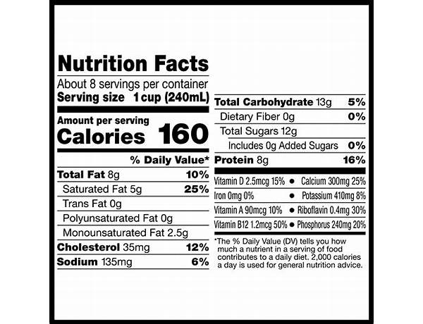 Organic milk with dha omega-3 ingredients