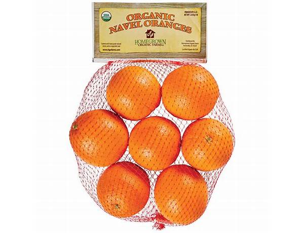 Organic navel oranges food facts