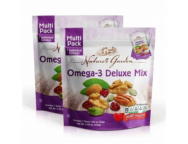Organic omega-3 deluxe mix food facts