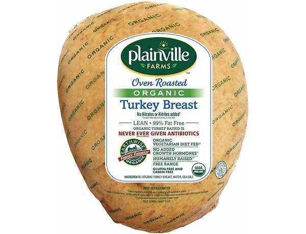 Organic oven roasted turkey breast food facts