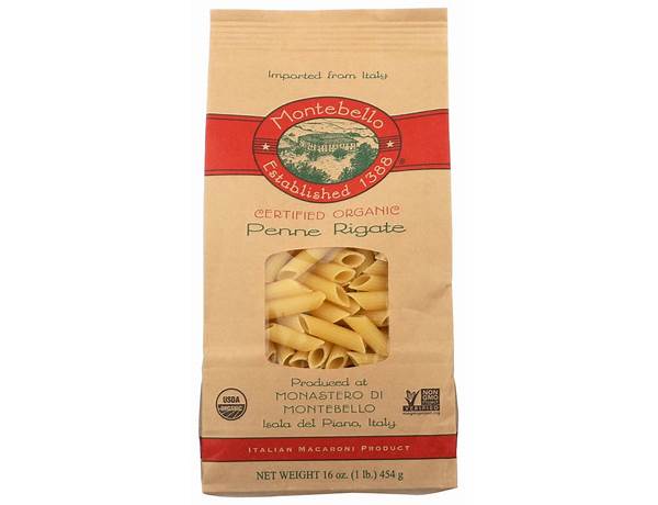 Organic penne rigate food facts