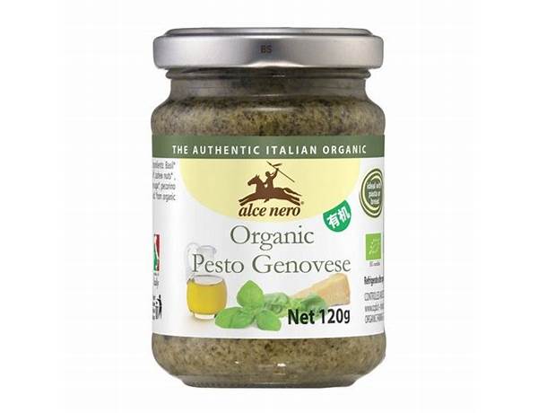 Organic pesto genovese ingredients