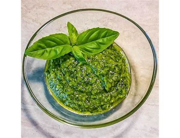 Organic pesto genovese ingredients