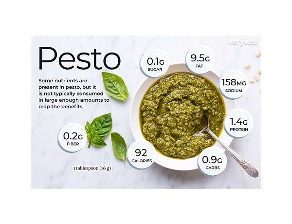 Organic pesto sauce food facts
