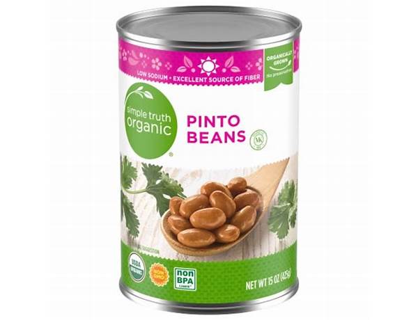 Organic pinto beans ingredients