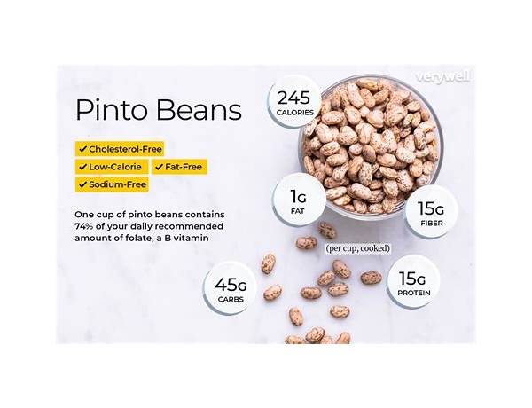 Organic pinto beans nutrition facts